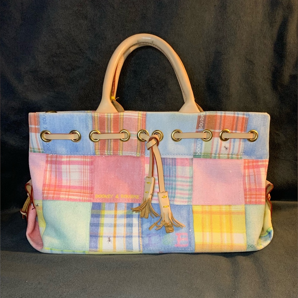 Dooney & Bourke Plaid Picnic Ant Madras Handbag